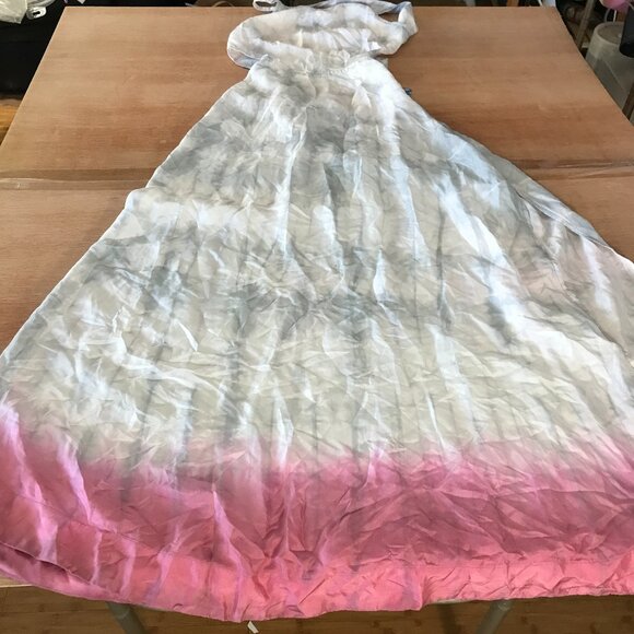 Intimately Free People 100% Silk Maxi Dress Women S Pink Dusty Rose Backless - Picture 1 of 12